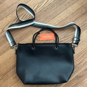 Haute Shore Bag Black coated Neoprene Crossbody/Handle